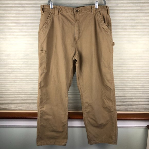 Carhartt Tan Beige Dungaree Loose Fit Cargo Work Pants - 40Wx30L Rugged Gorpcore